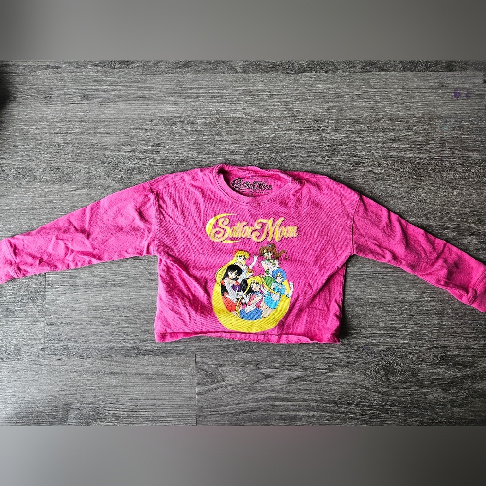 Sailor Moon Kid Pink Long Sleeve Shirt size 5/6